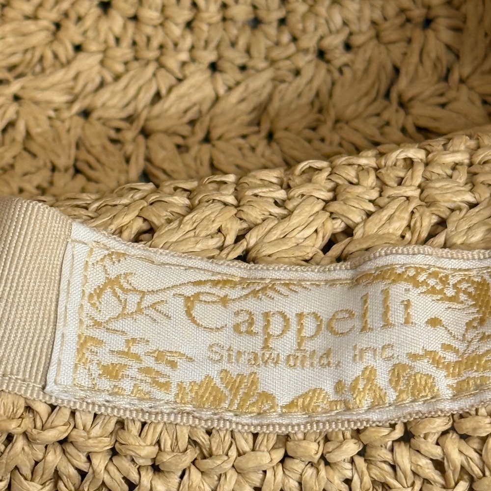 Cappelli Straworld Broad Brim Women’s Fancy Weave Straw Hat. Natural - Picture 8 of 10